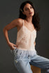 Sequin Feather-Hem Tank